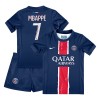 Conjunto (Camiseta+Pantalón Corto) Paris Saint-Germain Mbappé 7 Primera Equipación 2024-25 - Niño